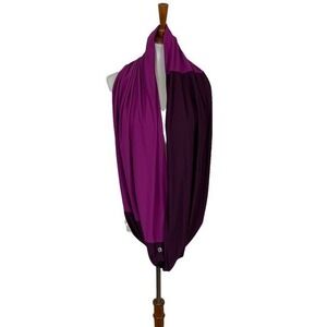 Fabletics Scarf Purple Pink Wrap Convertible Infinity Scarf